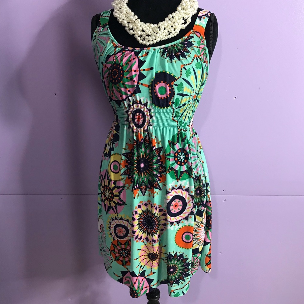 Cute flower sun dress/ tank top dress